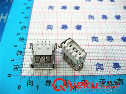 USB公插頭 SMD usb插頭 USB公頭 UBA-A 黑膠 90度彎腳 貼片式USB