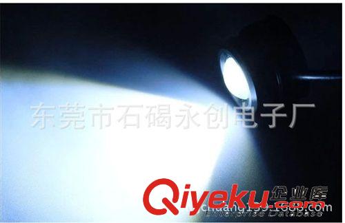 3m背膠鷹眼燈 3W高亮LED鷹眼單燈防水 大功率鷹眼燈 黑色鋁件原始圖片2