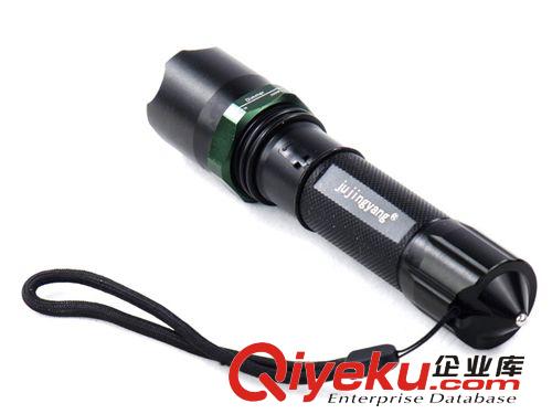 俱竞阳JY-402强光手电筒CREE Q5 LED 旋转调焦带救生锤手电