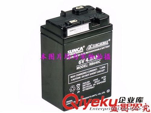 原装SUNCA新佳应急灯电瓶 RB640C 6V,4.0Ah 6V4AH 蓄电池