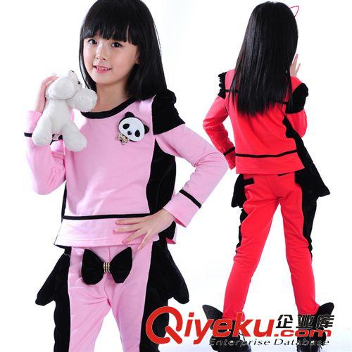 清倉專區(qū) 韓版女童秋裝運動服 哈倫褲套裝 中大童女童套裝  代理加盟 8076原始圖片2