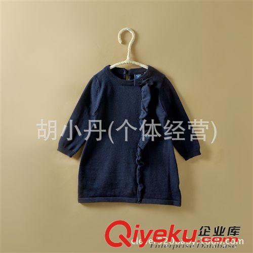 2014.10.23 外貿(mào)童裝批發(fā) 2014新品秋冬款毛衣 女童寶寶純棉毛衣連衣裙原始圖片2