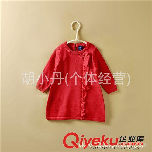 2014.10.23 外貿(mào)童裝批發(fā) 2014新品秋冬款毛衣 女童寶寶純棉毛衣連衣裙原始圖片3