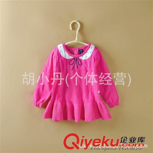 2014.9.24 外貿童裝批發 女童寶寶打底毛線連衣裙 秋裝 多色可選原始圖片2