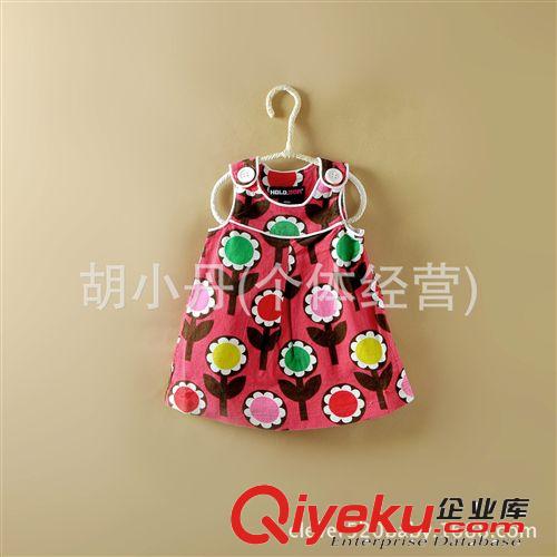 2014.9.24 外貿(mào)原單 女童寶寶燈芯絨印花連衣裙 童裝批發(fā)原始圖片2