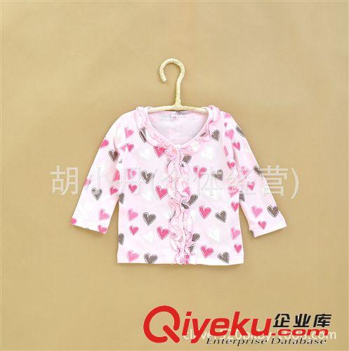 2014.6.25新品 外貿(mào)童裝批發(fā) 純棉女童寶寶長袖開衫   上衣 小外套 秋裝6-24個月