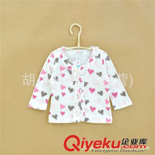 2014.6.25新品 外貿(mào)童裝批發(fā) 純棉女童寶寶長袖開衫   上衣 小外套 秋裝6-24個月