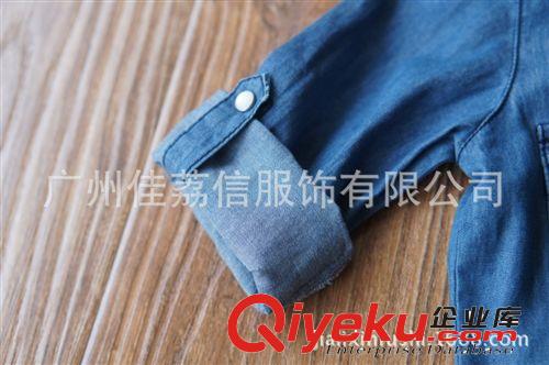 8月新品 整箱出口  兒童春秋款純棉牛仔襯衣  外貿(mào)原單童裝清倉(cāng)無(wú)瑕疵原始圖片3