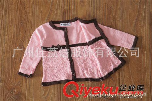 8月新品 外貿童裝 女童秋款粉色毛衣 上裝 針織衫 童裝批發原始圖片2