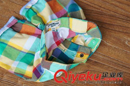5月新品 外貿(mào)美國(guó)dp原單童裝 男童夏季格子純棉短褲 外貿(mào)童裝 童褲原始圖片3