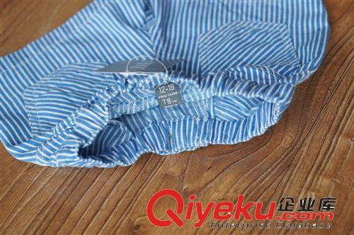男童 爆款來(lái)襲!外貿(mào)Z家 2014夏款男女童經(jīng)典豎紋洗水牛仔短褲 外貿(mào)童裝原始圖片2