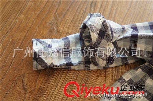 男童 外貿(mào)原單 男童格子純棉長袖襯衫 襯衣 外貿(mào)童裝清倉原始圖片3