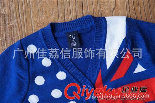 品牌 歐美 男童米旗拼色針織開(kāi)衫 外貿(mào)童裝批發(fā)原始圖片2