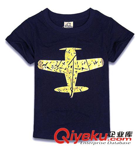 2013夏裝 小童T恤新品韓國版童裝時尚休閑棉印花時尚小飛機童T恤批發