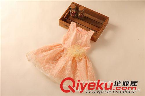 熱賣寶貝 新款韓版原單蕾絲裙 夏款提花蕾絲女童連衣裙  外貿紗裙原始圖片3