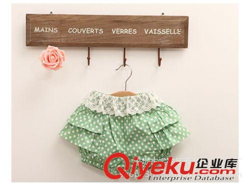 T恤、短褲 童裝 韓版原單女童褲 夏款雪花點蕾絲花邊 時尚純棉女童短褲 批發(fā)原始圖片3