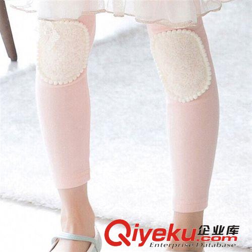打底褲 韓版女童童褲 秋款純棉拼蕾絲補丁打底長褲 品牌童裝 廣州批發(fā)原始圖片3