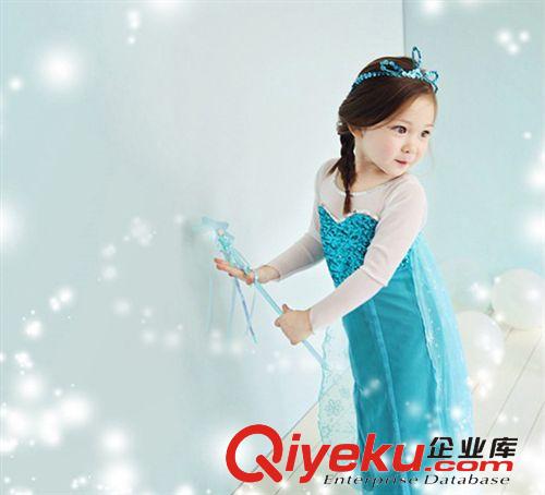實(shí)時(shí)訂單 外貿(mào)童裙 夏款 冰雪奇緣甜美公主連衣裙 清涼網(wǎng)紗裙 現(xiàn)貨批發(fā)