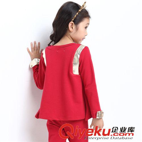 2014秋裝 爆款一件代發(fā)代理加盟 廠家批發(fā) 韓版女童秋裝套裝 品牌童裝961原始圖片3