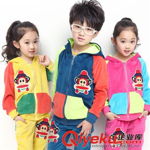 【tj專區(qū)】 冬款加絨一件代發(fā)品牌童裝清倉(cāng) 女童三件套裝冬裝加厚韓版童裝817