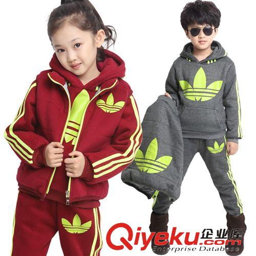【tj專區(qū)】 淘寶代理童裝一件代發(fā) 兒童韓版運(yùn)動(dòng)印花男女童三件套裝批發(fā)1295原始圖片3