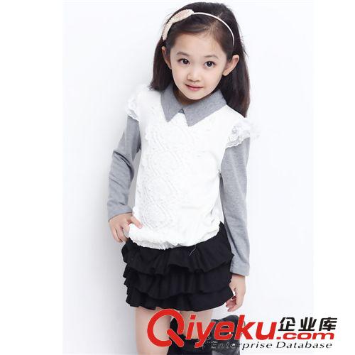 2014必備爆款（產(chǎn)品匯總） H2014童裝誠(chéng)招代理 廠家加盟 女童韓版兒童長(zhǎng)袖打底衫純棉1008原始圖片3