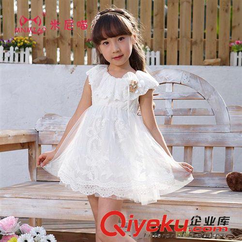 混批 2014夏款韓版品質童裝公主裙 蕾絲花邊童裙 淑女童裙批發11009原始圖片3