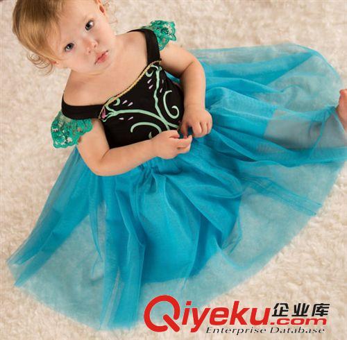 夏季清倉(cāng)區(qū) 廣東童裝 童裙現(xiàn)貨批發(fā) 冰雪奇緣連衣裙 歐美中大女童網(wǎng)紗長(zhǎng)裙
