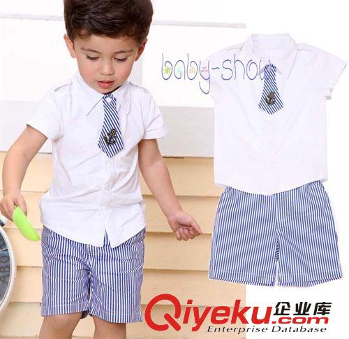可混批各類配件 新款童裝 2014年15區夏款Baby-show男童兩件套套裝現貨36*5