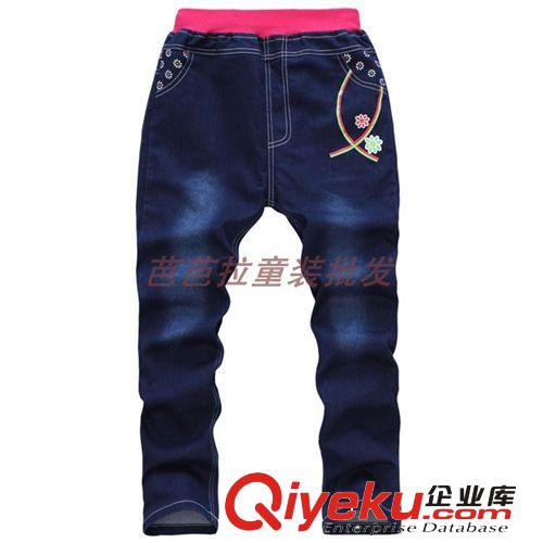 中大童 秋季新款 童裝童褲 中大童女童純棉牛仔褲 女童鉛筆褲 廠家批發原始圖片3