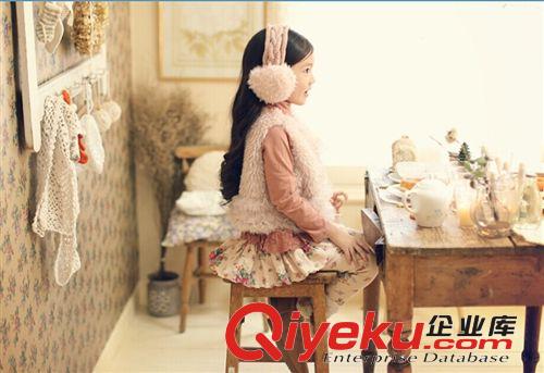 8月27日上新 秋季2014新款童裝韓版時尚獅子絨童裝馬甲 可愛抓絨女童裝批發原始圖片3