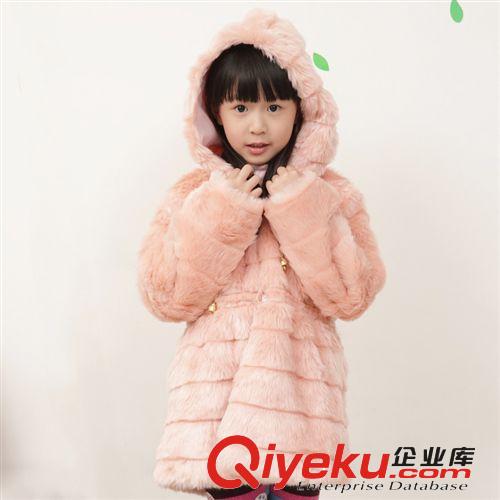 2014年新款女童外套 新款gd加厚仿兔毛保暖外套 品質童裝中大兒童加厚童裝外套批發