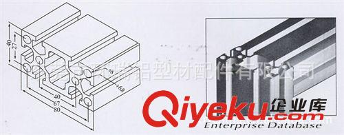 富士康專用鋁型材配件 廠家直銷伸豐EF4080厚型鋁擠型(圖)¶ 鋁擠型材 40鋁型材配件