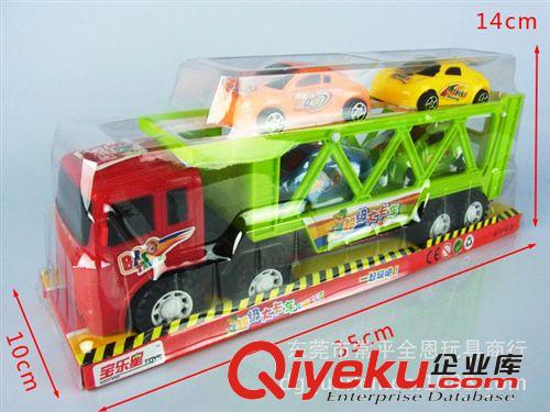 小額混裝批發(fā) 0.3【買一送4】32cm大號(hào)慣性車 雙層托車 卡通車套裝批發(fā) 玩具車