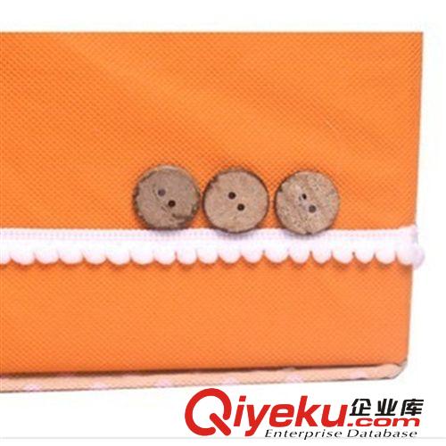 9.9元產(chǎn)品 韓版 大號(hào)扣扣波點(diǎn)無(wú)紡布收納箱 顏色齊全低價(jià)批發(fā) 10元店貨源原始圖片3