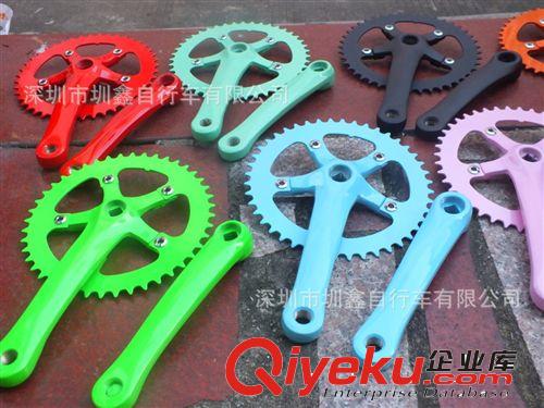 FIXEDGEAR 死飛自行車齒盤 場地公路車 彩色烤漆半鋁合金牙盤 44T原始圖片2