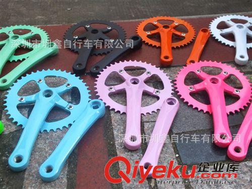 FIXEDGEAR 死飛自行車齒盤 場地公路車 彩色烤漆半鋁合金牙盤 44T原始圖片3