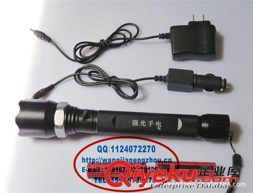 加長版T6機械旋轉調焦5檔2節18650強光手電筒 充電強光手電筒批發原始圖片3