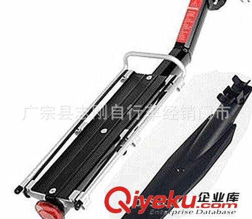 快拆式自行車貨架/ 山地車后貨架 坐管座桿貨架 帶擋泥板反光尾燈原始圖片2