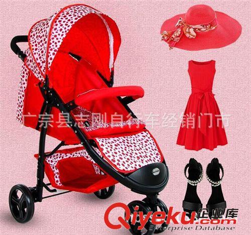酷豆丁6799G 嬰兒童車/可躺/可折疊/三輪推車            批發原始圖片2