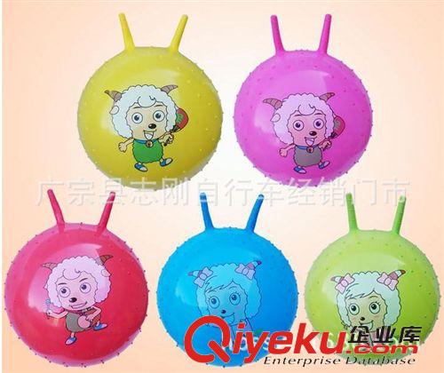 兒童   充氣  玩具球  羊角球  各種顏色 圖案  搭配    批發