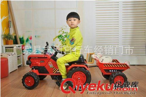 2014新款兒童電動拖拉機 帶斗  工程車   廠家直銷 批發(fā)原始圖片2