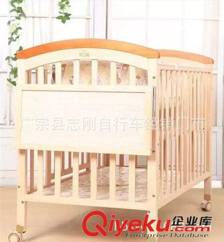 可折疊床 實木嬰兒床 多功能嬰兒搖藍床搖籃