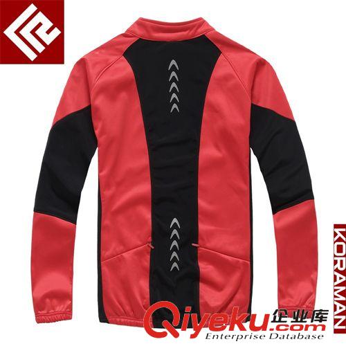 酷然zp 春秋季抓絨騎行服長袖套裝 騎行服套裝男 防風(fēng)騎行服 男原始圖片2