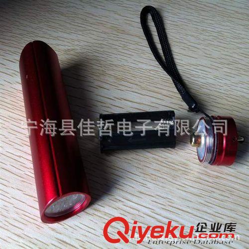 精美純色三角立體9LED鋁手電筒原始圖片2