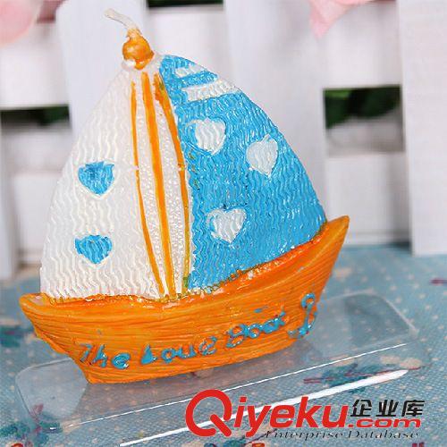【tj】支持混批 婚慶禮品 創(chuàng)意帆船造型 蠟燭批發(fā)0.033原始圖片3