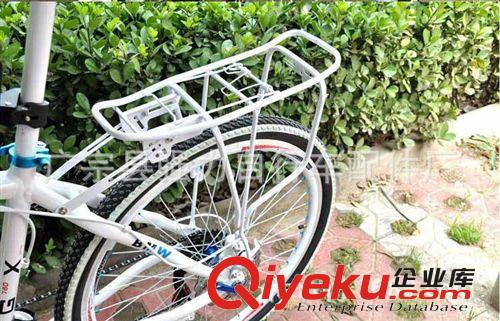 山地車白色貨架 加強焊接鋼貨架超強載重長途單車裝備配件原始圖片2