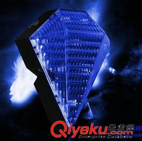 自行車鉆石激光尾燈安全警示燈激光燈夜騎燈山地車爆閃燈原始圖片3