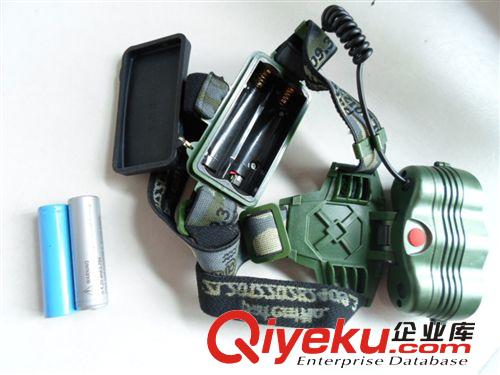 {zx1}爆款大功率迷彩CREE XPE三燈 三光源循環開關黃白藍塑料頭燈原始圖片2