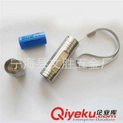 B08廠家直銷不銹鋼強光照玉照石迷你手電 美國進口CREE Q5LED原始圖片3